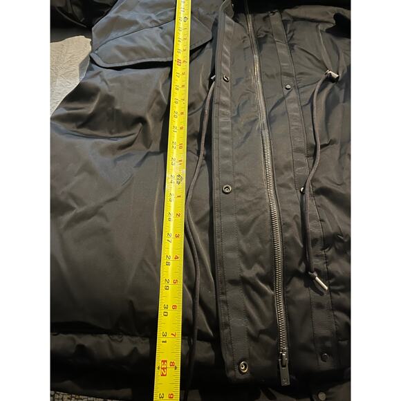Uniqlo +J Jil Sander Down Parka Coat Black XL Oversized 90% Down - Picture 7 of 8